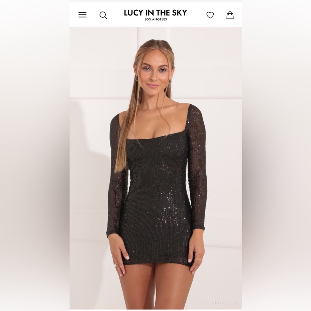 Lucy in the Sky black homecoming dress